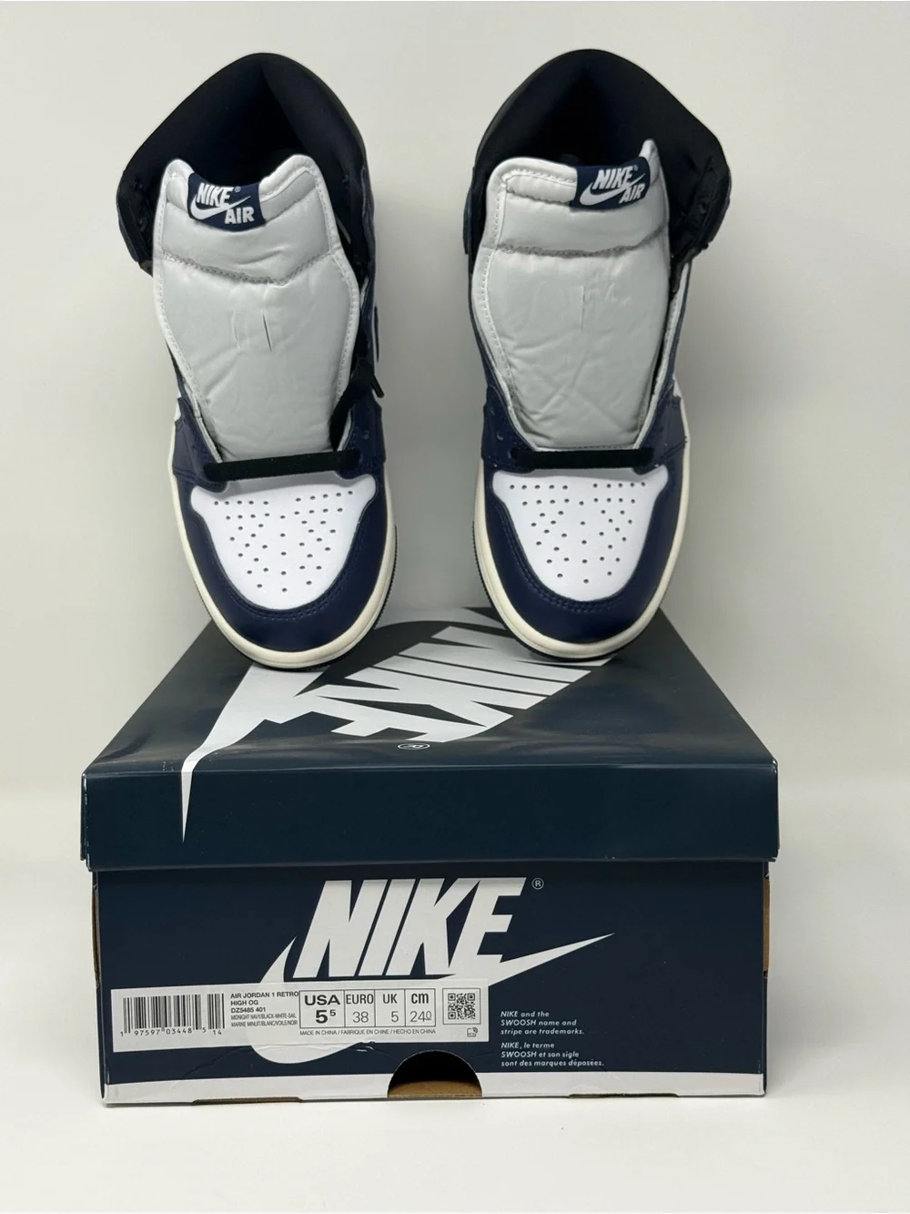 Size 5.5Y - Air Jordan 1 Retro OG High Midnight Navy GS